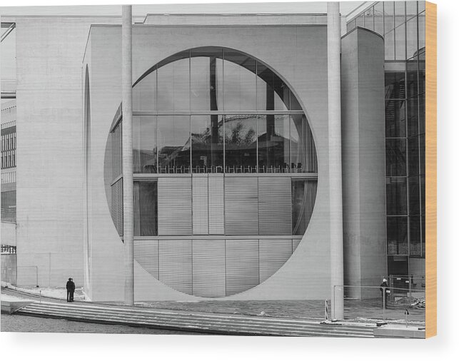 Architecture Wood Print featuring the photograph Berlin #12 by Eleni Kouri