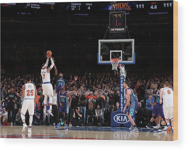 Nba Pro Basketball Wood Print featuring the photograph Carmelo Anthony by Nathaniel S. Butler