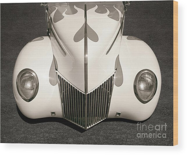 American Wood Print featuring the photograph 1939 Ford Cabriolet by Martin Konopacki