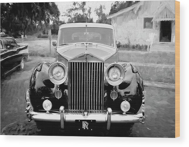 1956 Rolls Royce Silver Wraith Wood Print featuring the photograph 1956 Rolls Royce Silver Wraith X102 by Rich Franco