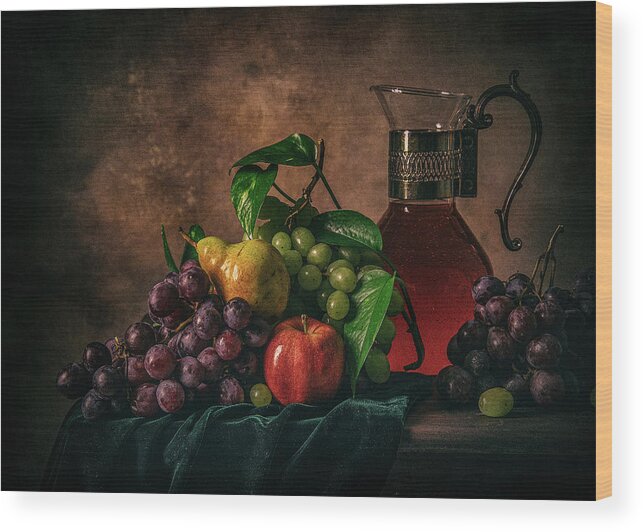 Fruits Wood Print featuring the photograph Fruits #2 by Anna Rumiantseva