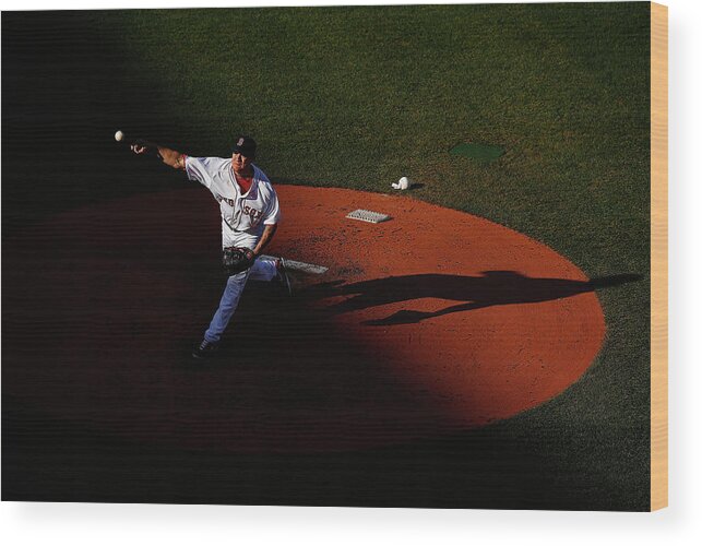 People Wood Print featuring the photograph Jake Peavy by Jared Wickerham