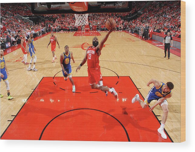 Playoffs Wood Print featuring the photograph James Harden by Bill Baptist