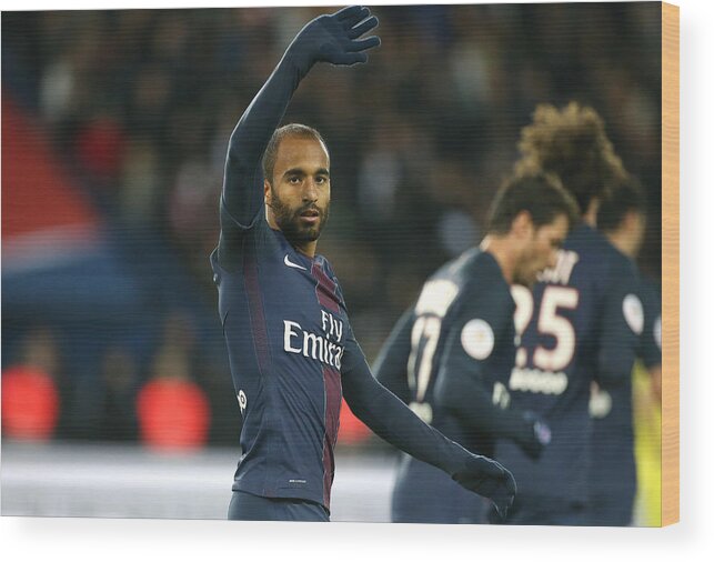 Photography Wood Print featuring the photograph Paris Saint-Germain v FC Nantes - Ligue 1 #32 by Jean Catuffe