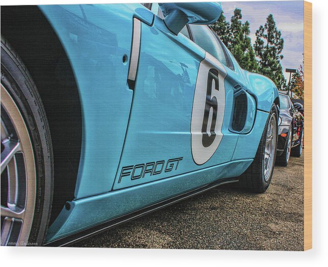 Ford Gt-40 Wood Print featuring the photograph Ford GT-40 #3 by Tommy Anderson