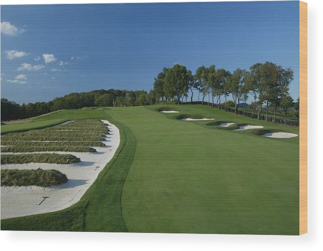 Pew Wood Print featuring the photograph Oakmont Country Club Scenics #4 by Rick Stewart