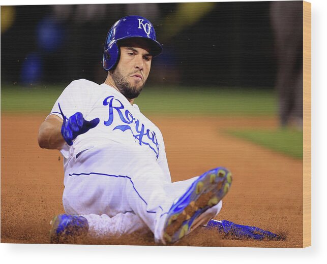 People Wood Print featuring the photograph Eric Hosmer #5 by Jamie Squire