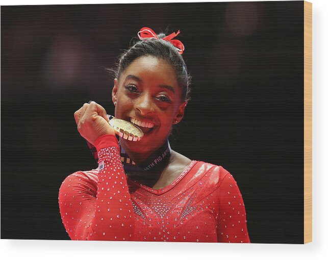People Wood Print featuring the photograph 2015 World Artistic Gymnastics Championships - Day Seven #9 by Alex Livesey