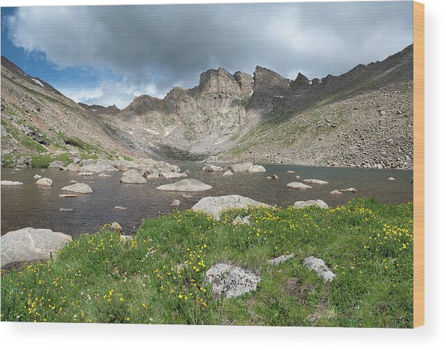 Abyss Lake Wood Print featuring the photograph Abyss Lake by Aaron Spong