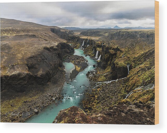 Iceland Wood Print featuring the photograph Ancient River by David Lee