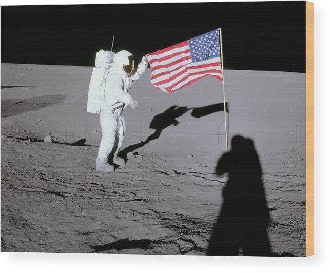 Nasa Wood Print featuring the photograph Apollo 12 - 6896 by Larry Beat