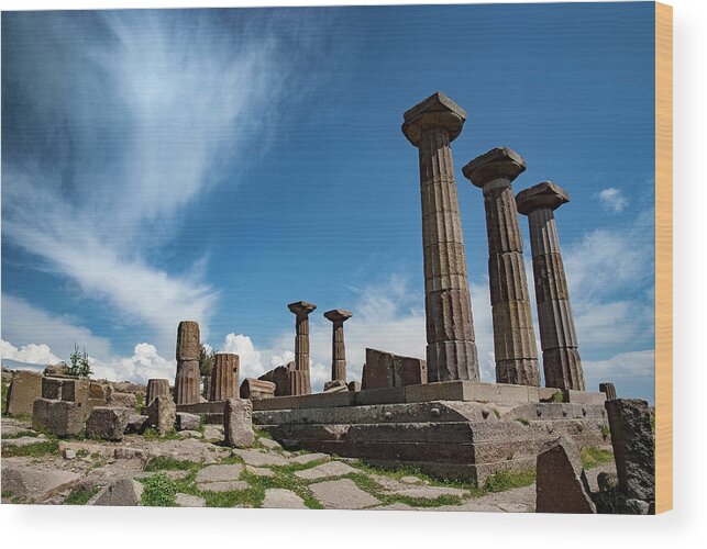 Assos Wood Print featuring the photograph Assos, Temple of Athena by Ioannis Konstas