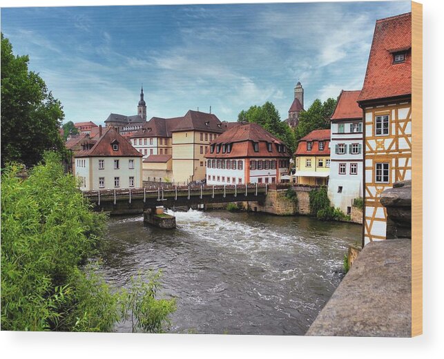 Bamberg Wood Print featuring the photograph Beautiful Bamberg on the River by Kirsten Giving