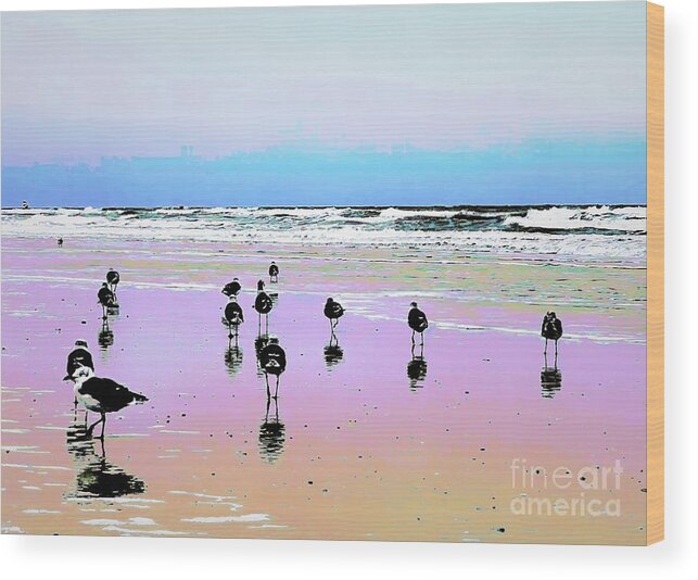 Beach Wood Print featuring the photograph Best Face the Wind by John Anderson