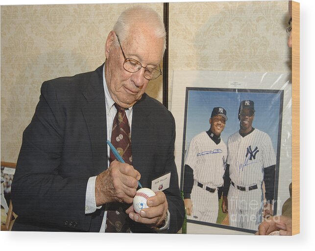 Cleveland Indians Wood Print featuring the photograph Bob Hall by E. Dougherty