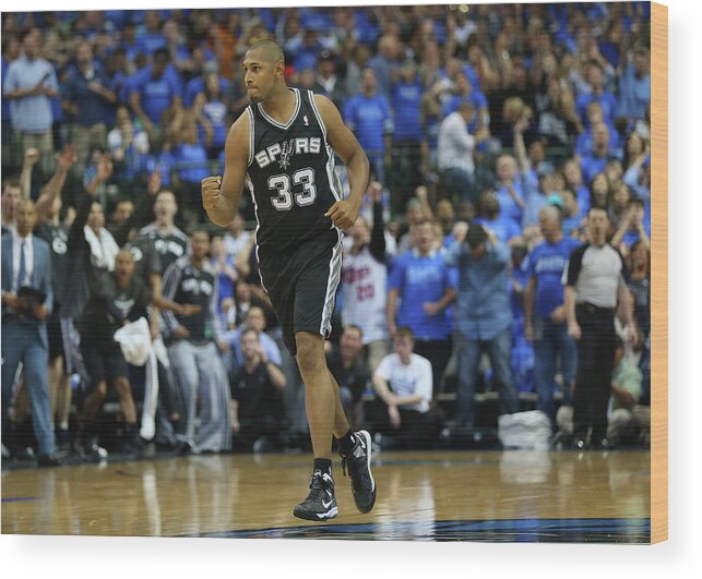 Playoffs Wood Print featuring the photograph Boris Diaw by Ronald Martinez