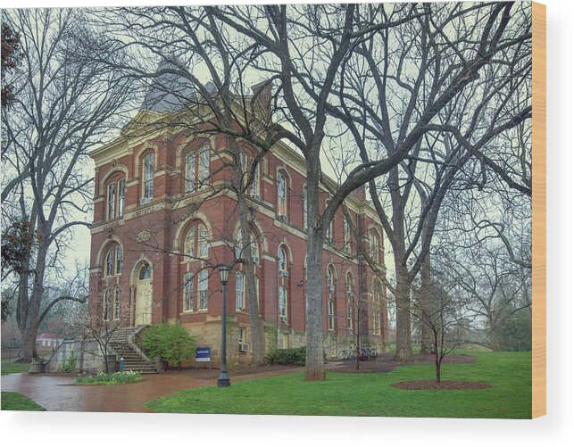 Uva Wood Print featuring the photograph Brooks Hall at University of Virginia by Jerry Gammon
