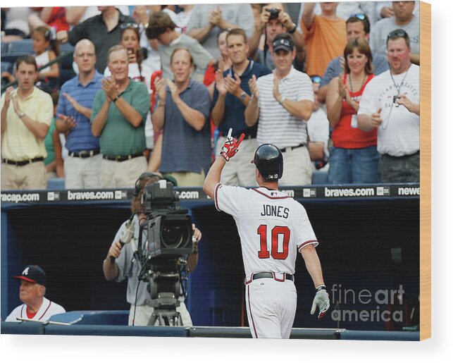 Atlanta Wood Print featuring the photograph Chipper Jones by Kevin C. Cox