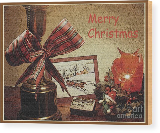 Christmas Wood Print featuring the photograph Christmas Still Life by Geoff Crego