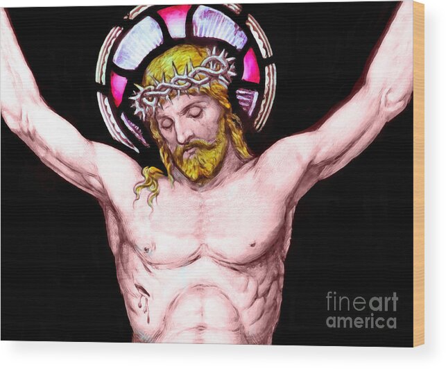 Crucifixion Wood Print featuring the photograph Crucify by Munir Alawi