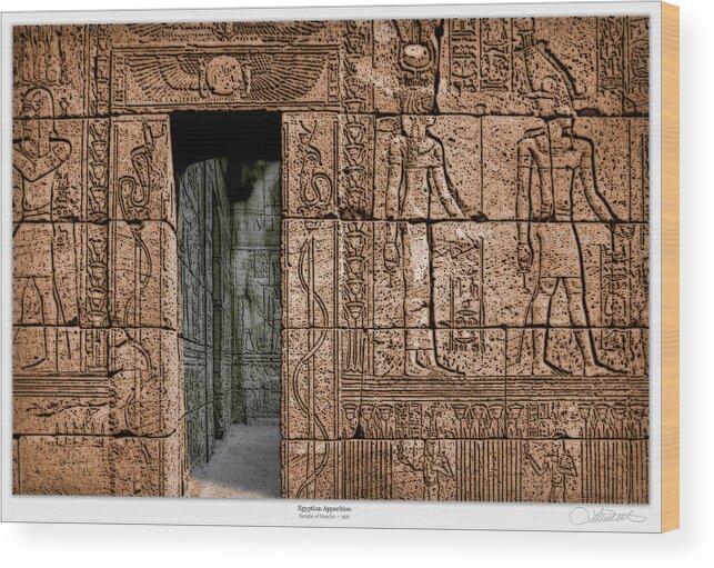 Egypt Wood Print featuring the photograph Egyptian Apparition by Lar Matre