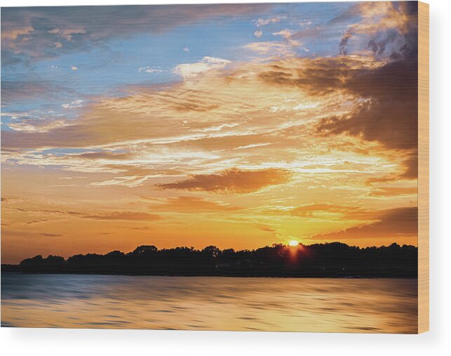 Sunset Photography Wood Print featuring the photograph End of the Day by Terry Walsh