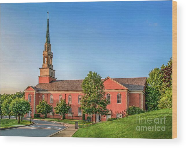 Seeger Wood Print featuring the photograph Seeger Chapel at Milligan by Shelia Hunt