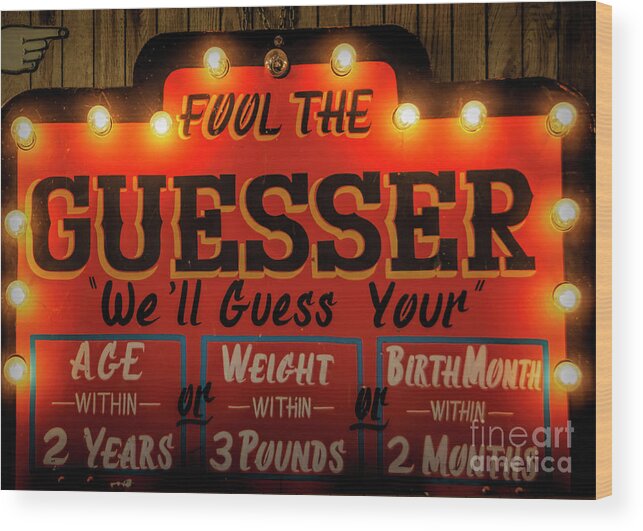 The Guesser Wood Print by Janice Pariza