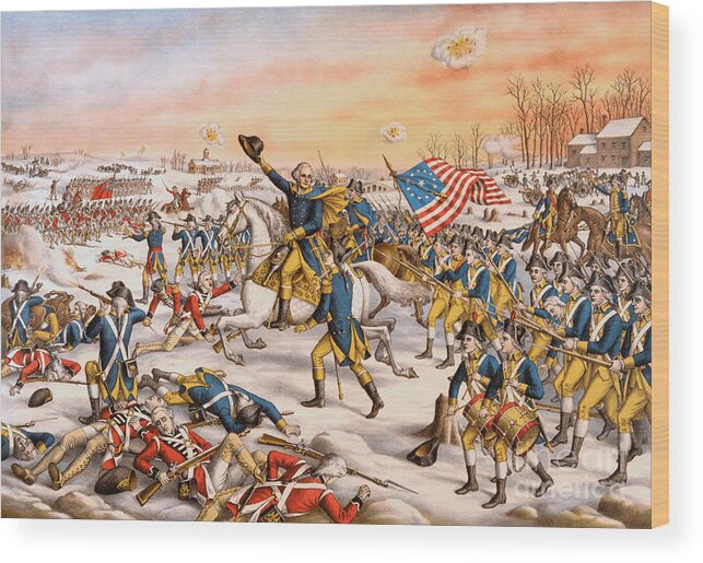 George Wood Print featuring the photograph George Washington And The American Revolution by Action