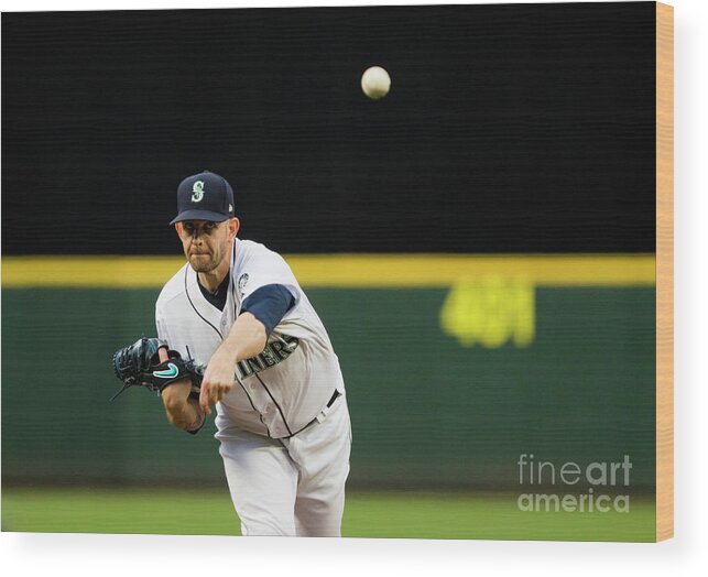 Second Inning Wood Print featuring the photograph James Paxton by Lindsey Wasson
