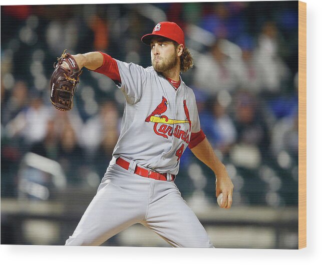 St. Louis Cardinals Wood Print featuring the photograph Kevin Siegrist by Jim Mcisaac