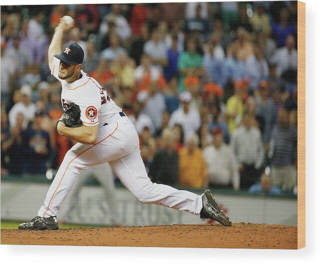 Ninth Inning Wood Print featuring the photograph Lance Mccullers by Scott Halleran