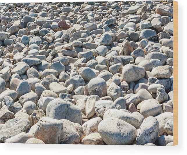 Acadia Wood Print featuring the photograph Landscape Photography - Boulder Field by Amelia Pearn