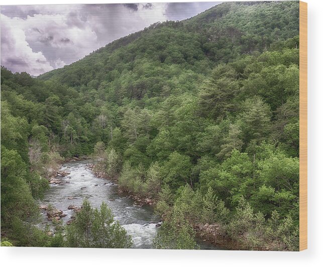 Virginia Wood Print featuring the photograph Maury River - Goshen Pass by Susan Rissi Tregoning