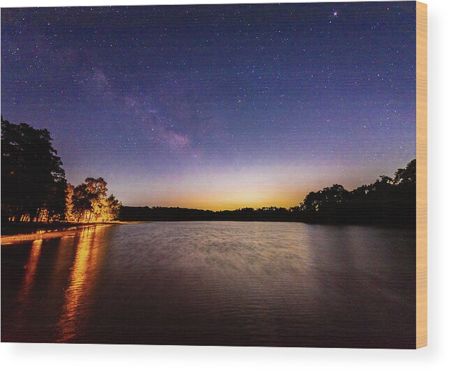 2018 Wood Print featuring the photograph Milky Way Hunt by Erin K Images