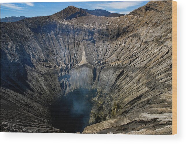 Mount Bromo Wood Print featuring the photograph Mount Bromo Crater - East Java, Indonesia by Earth And Spirit
