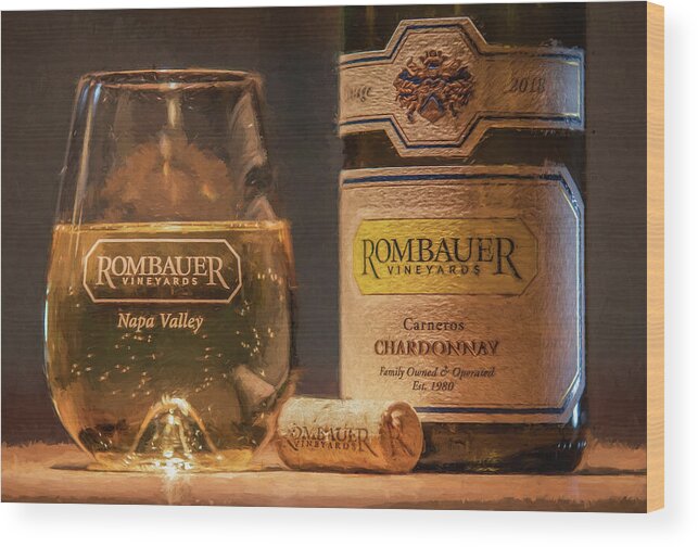 Alcohol Wood Print featuring the photograph Napa Rombauer by David Letts