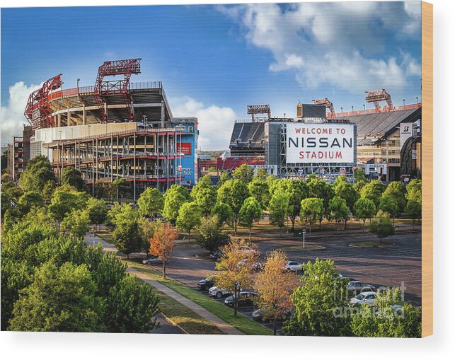 Nissan Stadium Wood Print featuring the photograph Nissan Stadium by Shelia Hunt