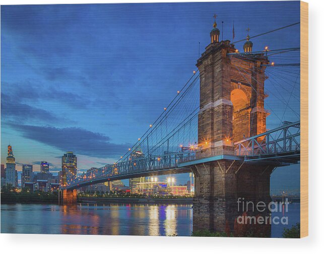 America Wood Print featuring the photograph Ohio River by Inge Johnsson
