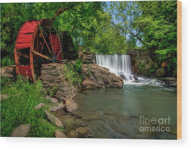 Reems Creek Wood Print featuring the photograph Old Mill Site at Lake Louise by Shelia Hunt