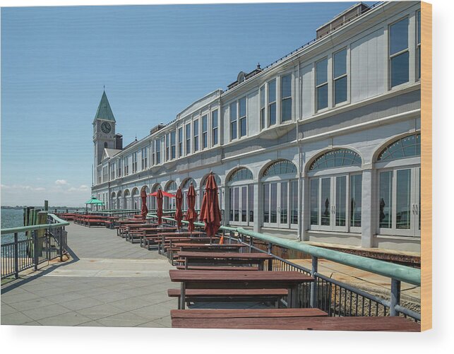 Pier A Harbor House Wood Print featuring the photograph Oyster House Restaurant by Cate Franklyn