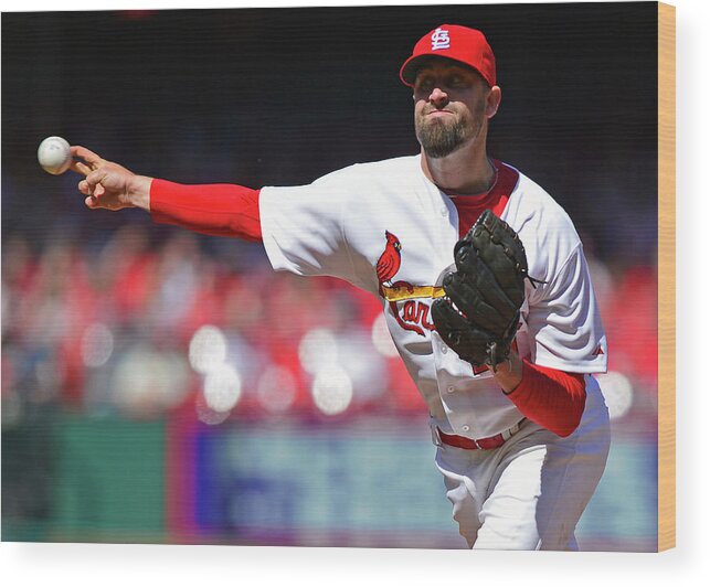 St. Louis Cardinals Wood Print featuring the photograph Pat Neshek by Jeff Curry