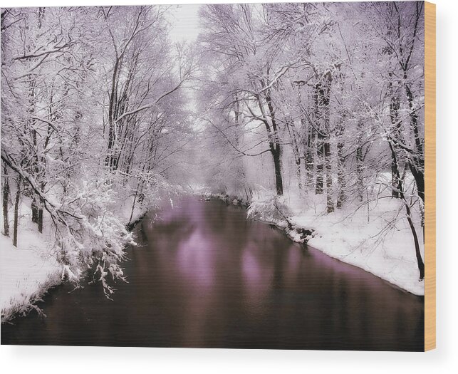 Landscape Wood Print featuring the photograph Pearlescent by Jessica Jenney