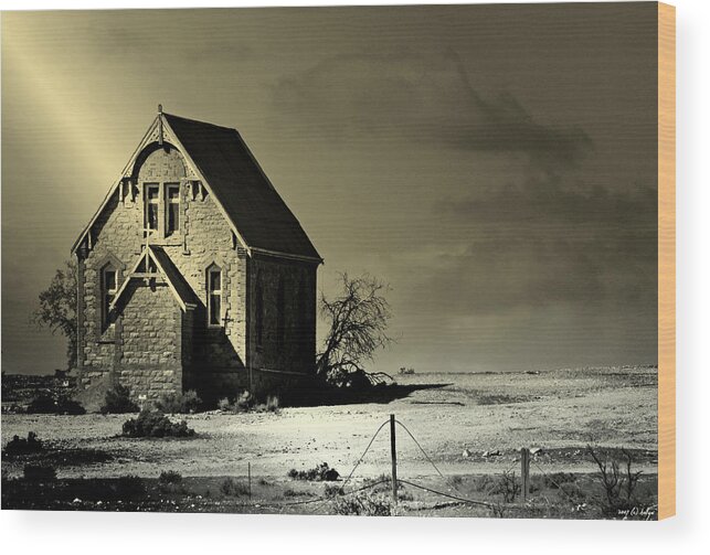 Church Wood Print featuring the photograph Praying for Rain by Holly Kempe