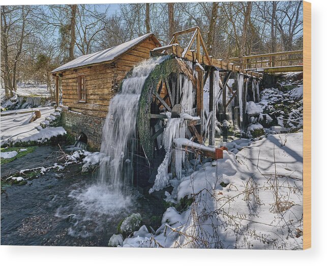 Mill Wood Print featuring the photograph Reed Spring Mil by Robert Charity