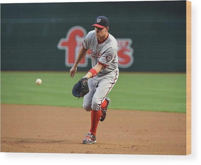 Second Inning Wood Print featuring the photograph Ryan Zimmerman by Norm Hall
