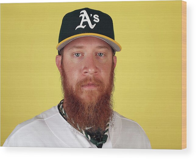 Media Day Wood Print featuring the photograph Sean Doolittle by Christian Petersen