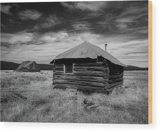 Cabin Wood Print featuring the photograph Spirits of Champs Flat by Mike Lee