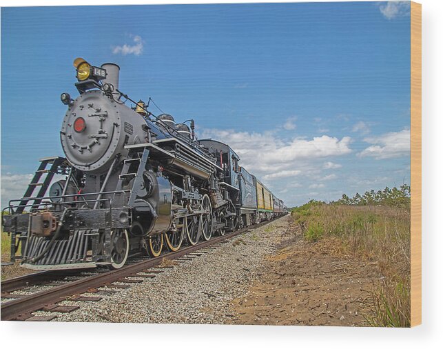 Trains Wood Print featuring the photograph Sugar Express Steam Locomotive #148 by Dart Humeston