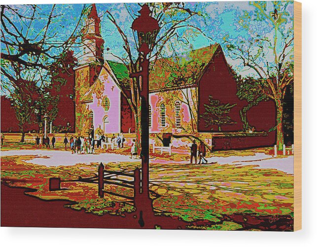 History Wood Print featuring the painting Sunday Morning by CHAZ Daugherty